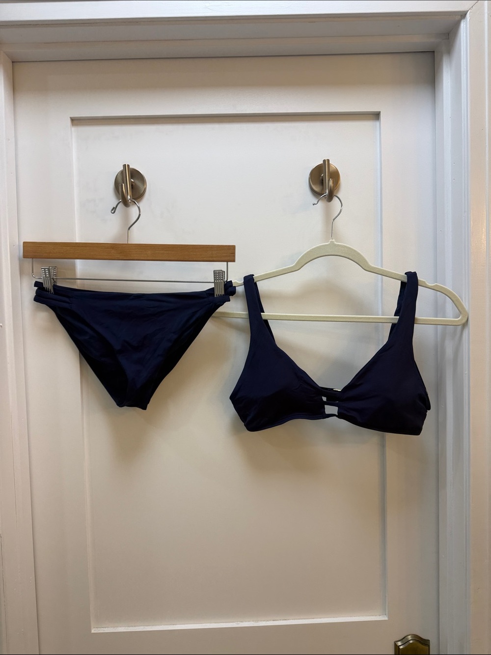 l*space Navy Two-Piece Bikini Set - Bralette Top & Low-Rise Bottoms